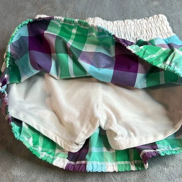 🎯Lululemon Tracker Skort Skirt Foxy Plaid Size 4 - Picture 7 of 12
